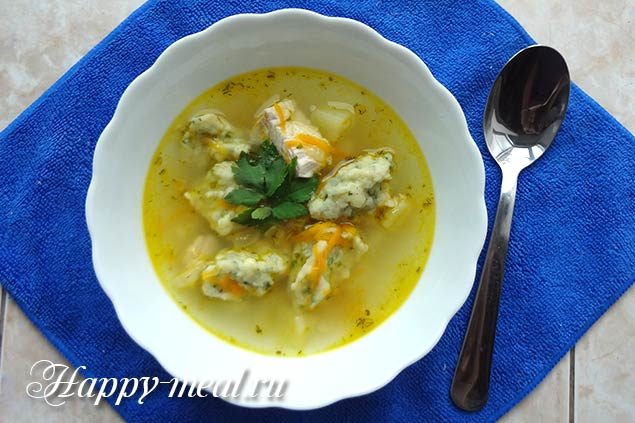 Суп с чесночными галушками – пошаговый рецепт приготовления с фото