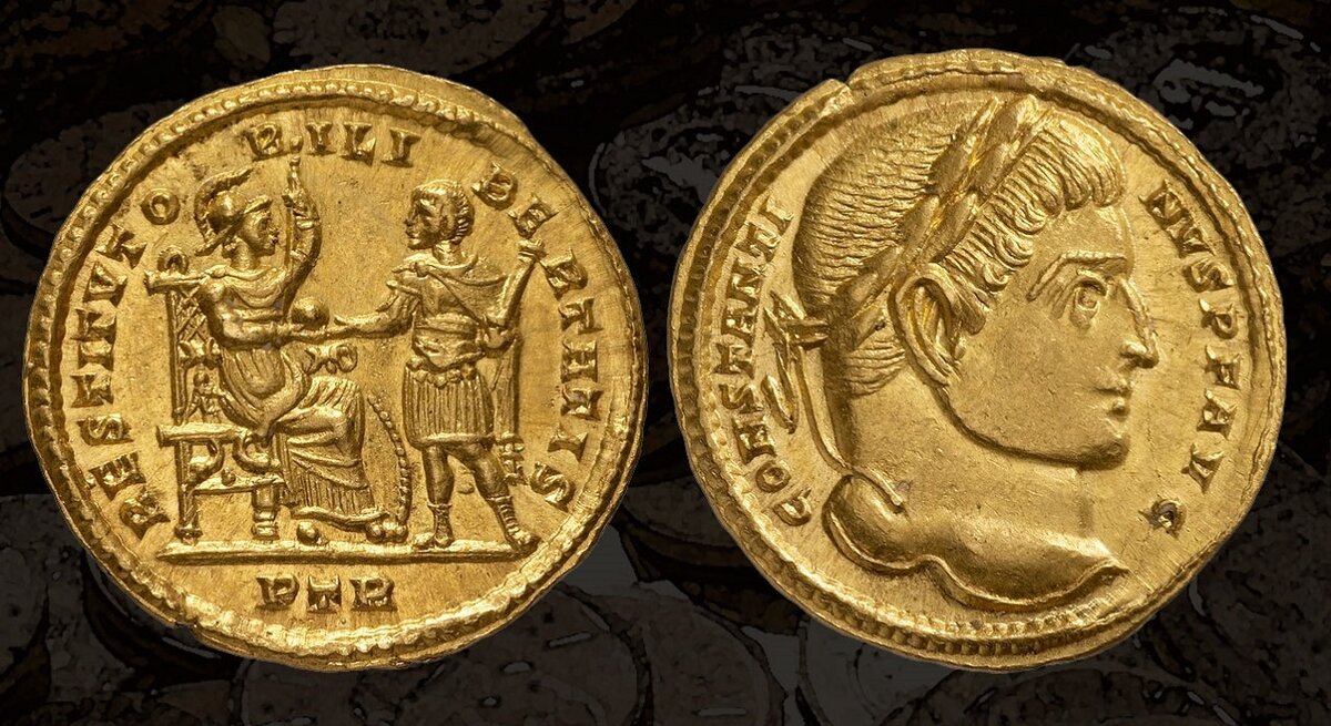 Солид Римская Золотая монета. Золотые монеты римской империи древний Рим. Солид монета древний Рим. Начало чеканки золотой монеты хозяйственное укрепление македонии