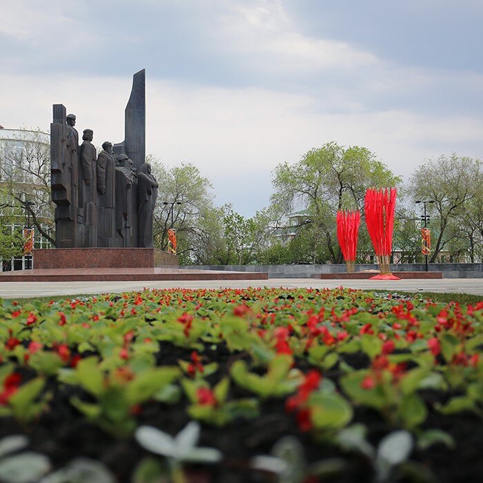 Площадь победы воронеж фото Завершен основной комплекс работ по реконструкции площади Победы Правительство В