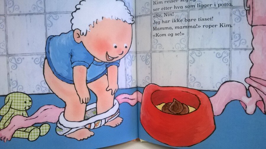 Книга  для детей. Зачем ходить на горшок. Норвегия. Фото: anniken-nordic.livejournal.com