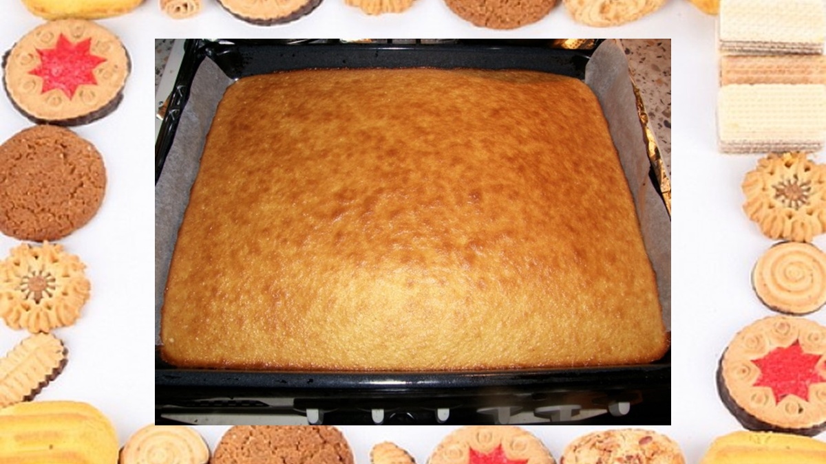 Вот такой корж получился