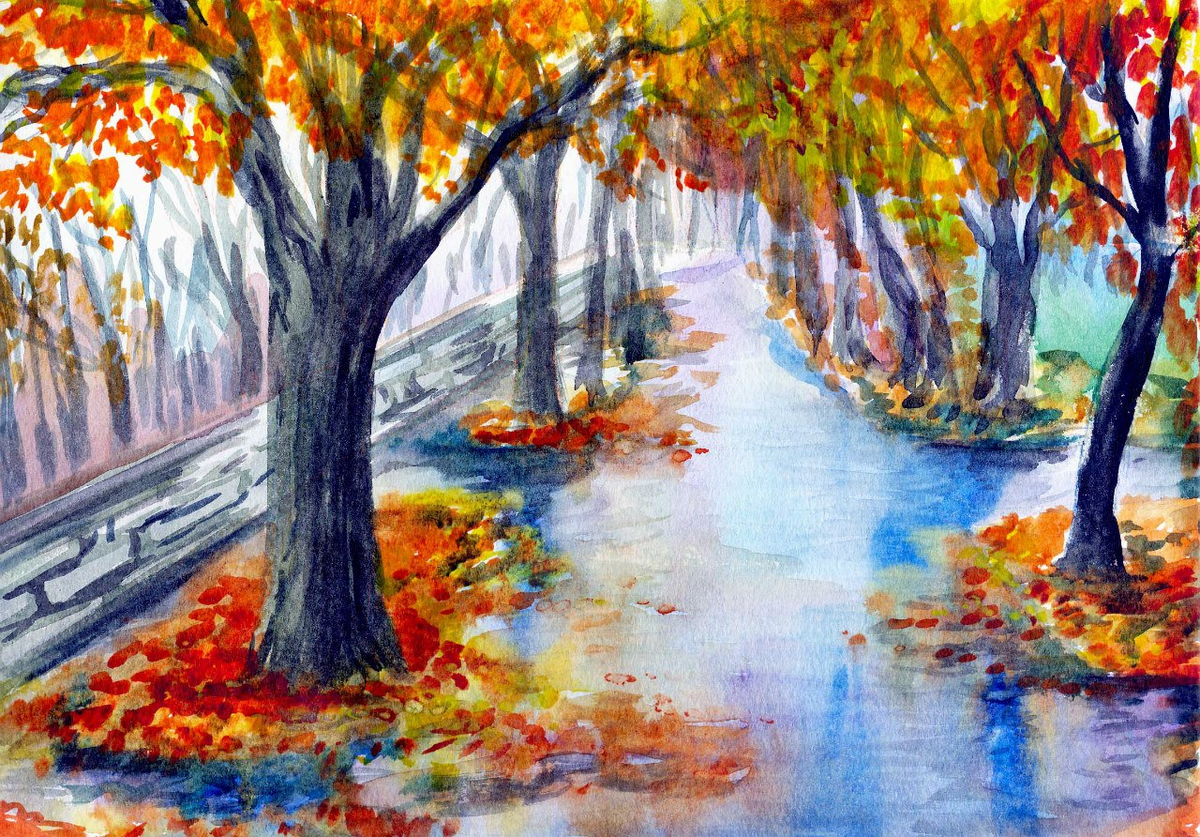 Осенний пейзаж класс. Рисуем осень. Осенний пейзаж карандашом. Нарисовать осень. Рисование осенней природы.