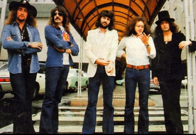 Deep Purple непосредственно перед уходом из нее Гиллана и Гловера, 29 июня 1973 года, Осака, Токио 
