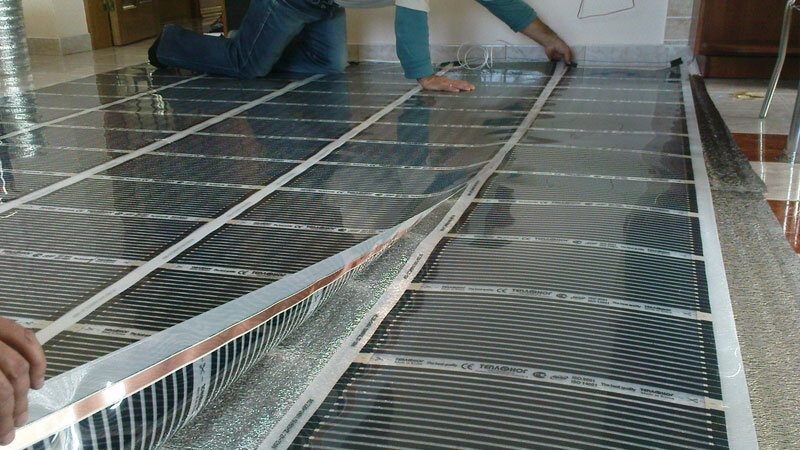 Инфракрасный теплый пол — идеальный вариант под керамическую плитку