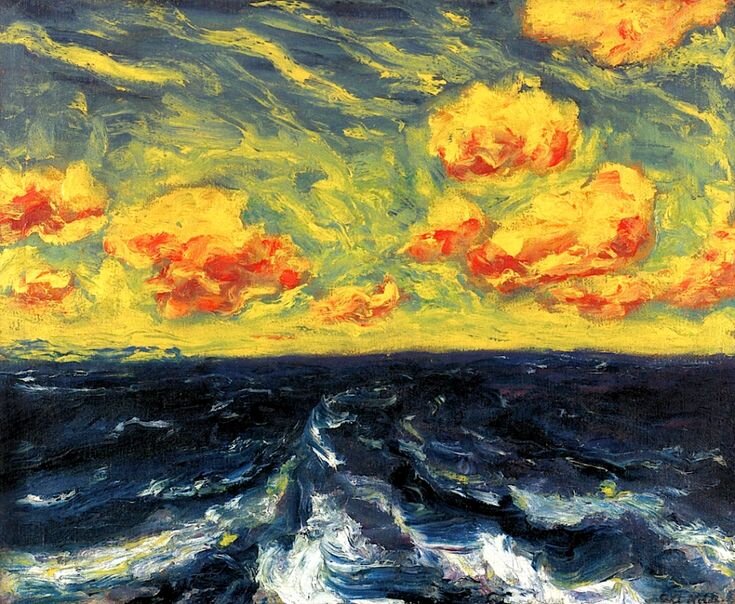 Эмиль Нольде (1867 – 1956) “Осеннее море XII”, 1910г.