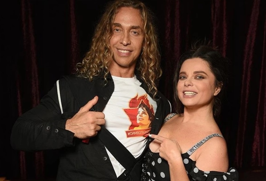 Радостные Сергей Глушко и Наташа Королева