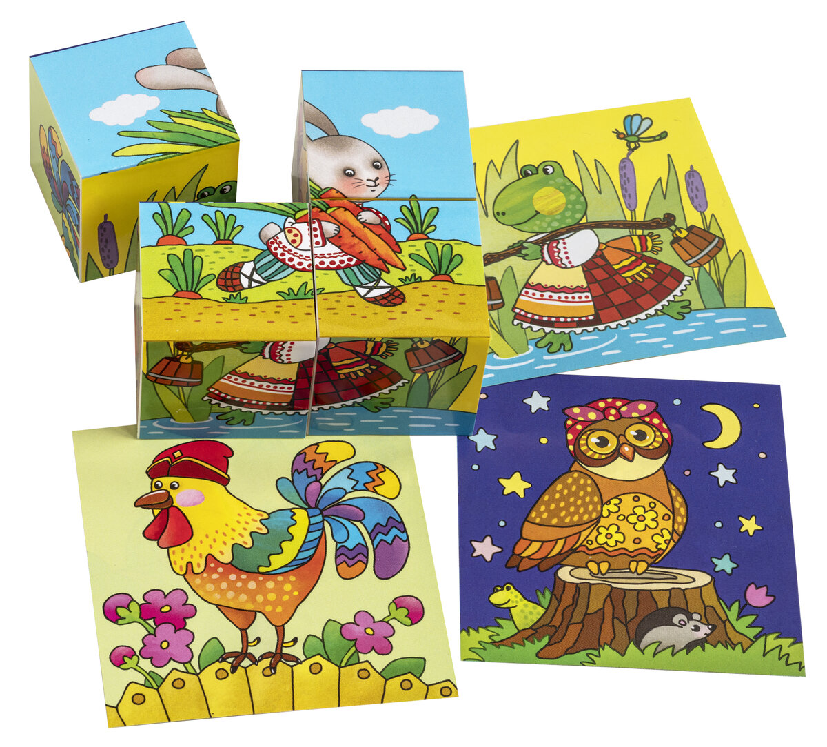 Различные варианты кубиков для самых маленьких.