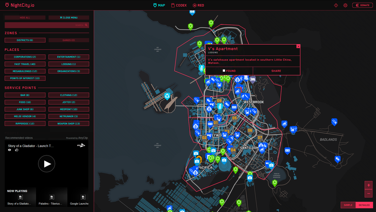 190 схронов Найт-Сити. Интерактивные карты Cyberpunk 2077 + Бонус | Вуфич |  Дзен
