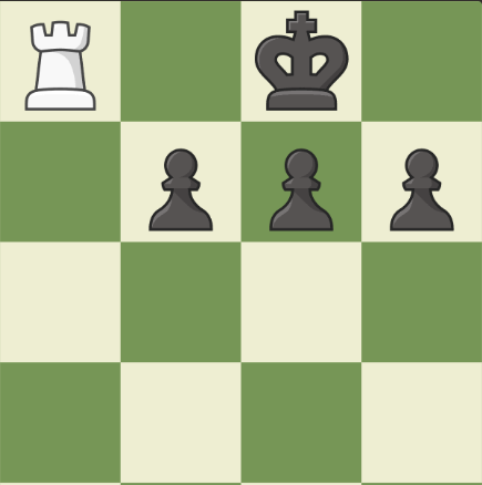 Мат по последней горизонтали