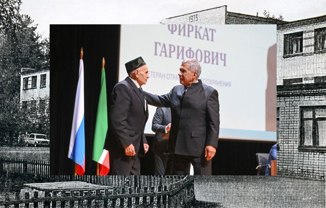 Вручение медали состоялось в конце января. На втором плане  главный корпус ЦРБ