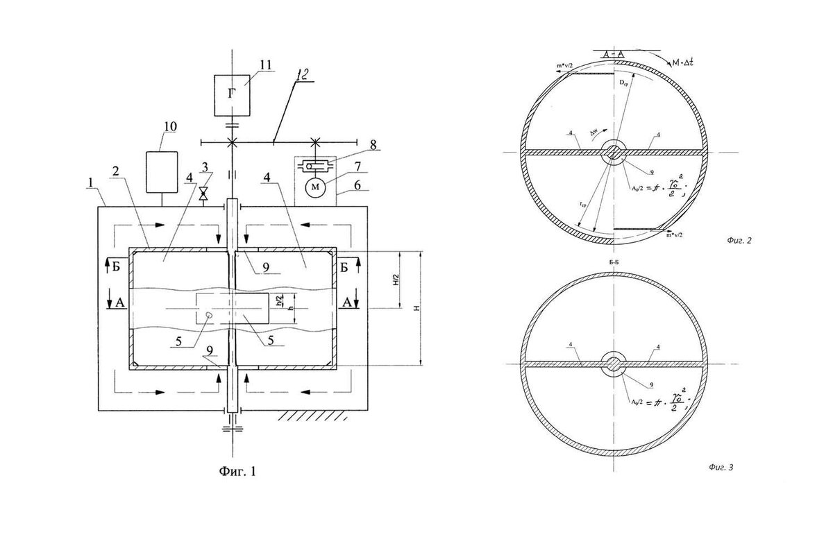 Схемы устройства Анатолия Щербатюка из материалов Роспатента