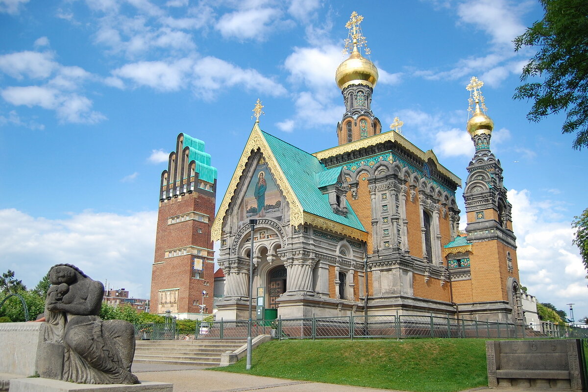 Temple на русском. Дармштадт Церковь Марии Магдалины. Храм Святой Марии Магдалины в Дармштадте. Православный храм в Дармштадте. Русская православная Церковь св. Марии Магдалины в Дармштадт.