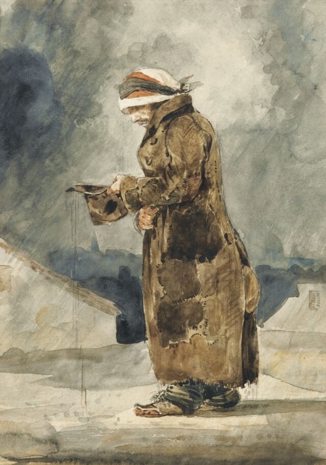    Эжен Делакруа. Английский нищий. 1840-е