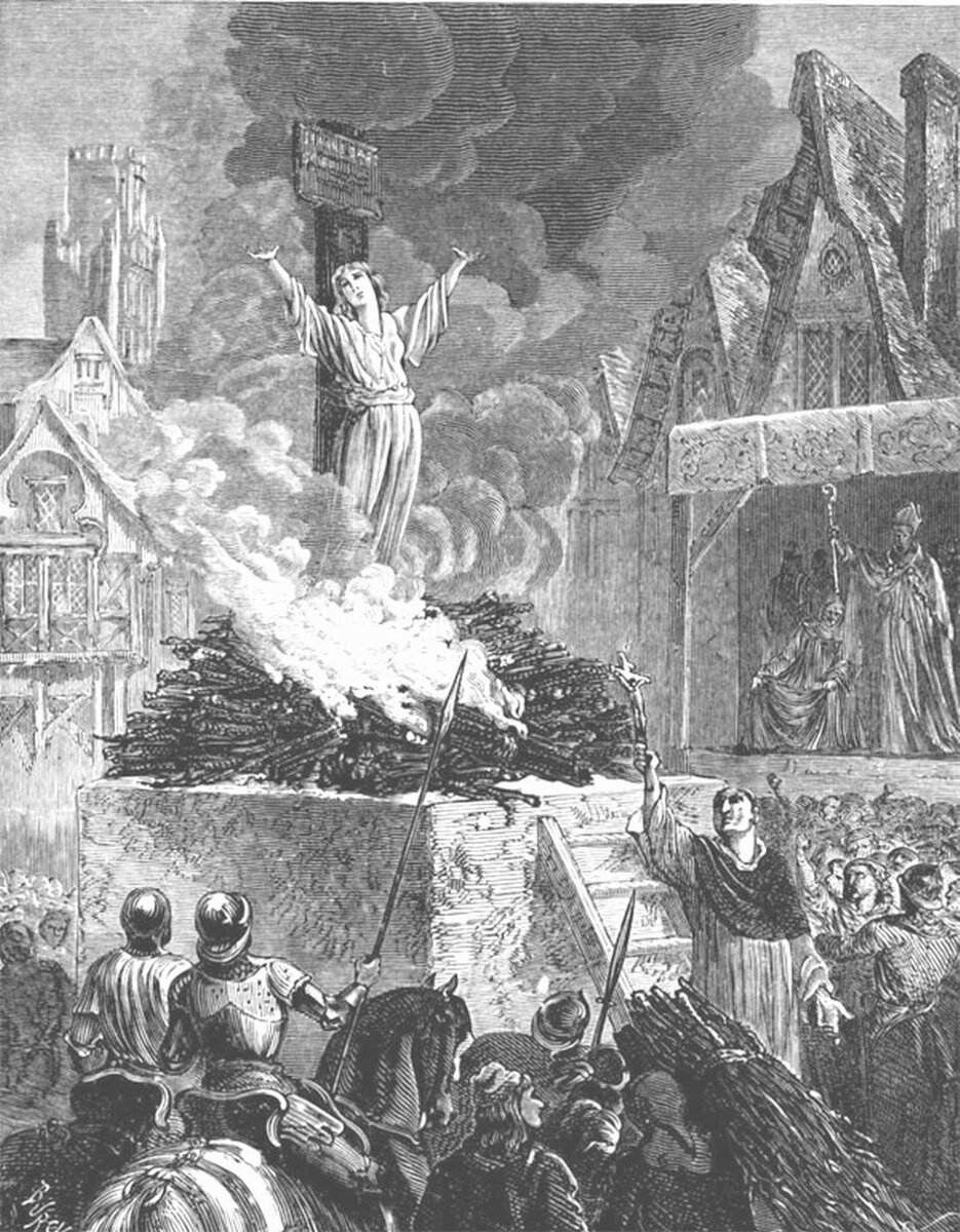 Сожжение ведьмы гравюра.Взято с Яндекс картинки