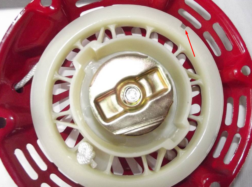 Выемка на барабане