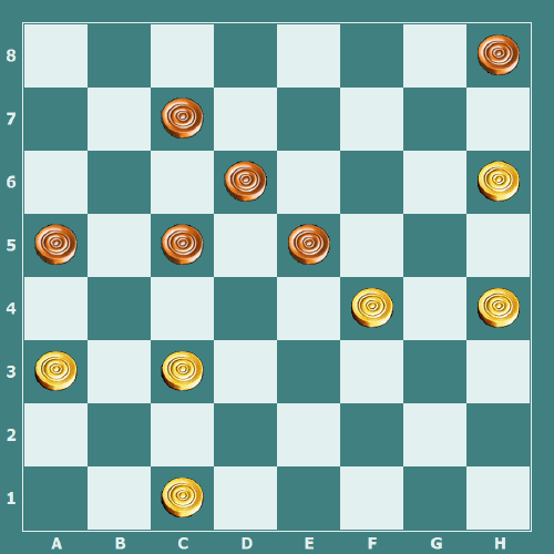 В этой позиции белые проводят эффектную комбинацию и выигрывают