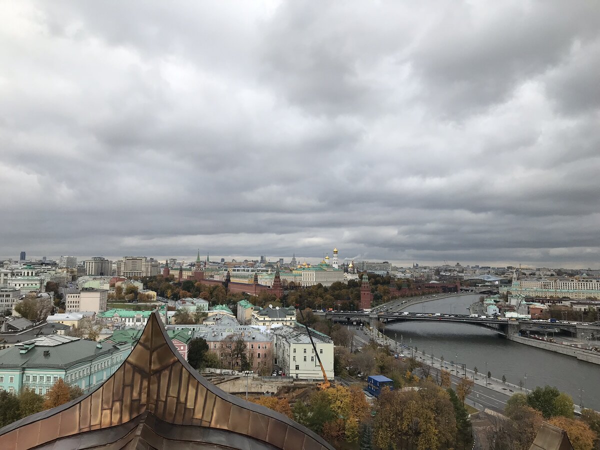 Вид со смотровой в москве