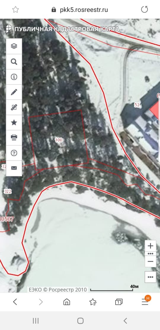 обратите внимание на "сотку", это и есть границы СЗЗ