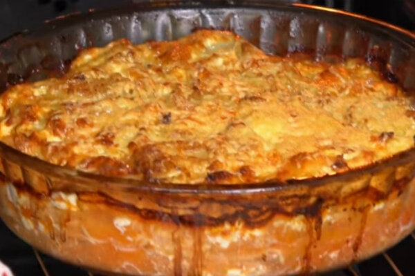 Картофель по-королевски со свининой в духовке