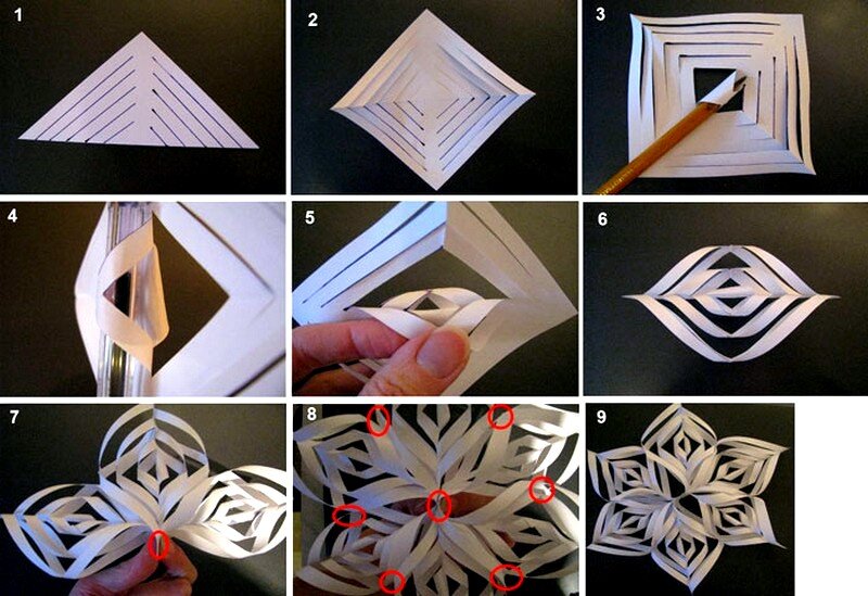 Делаем поделки из бумаги на Новый год