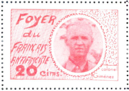 Испанская марка с полковником Хименесом