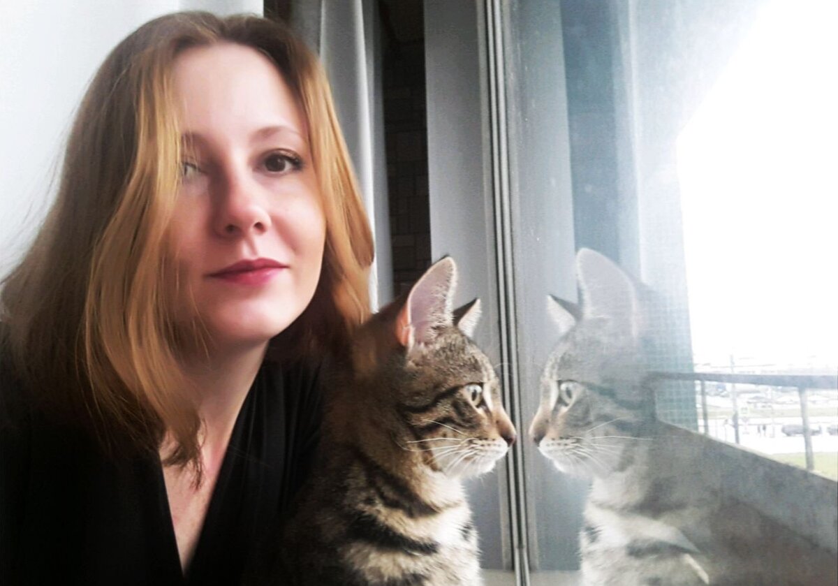 Кристи с котей