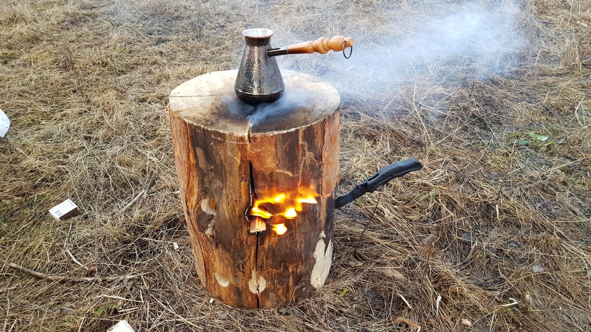 Самый романтичный кофе, приготовленный в лесу)