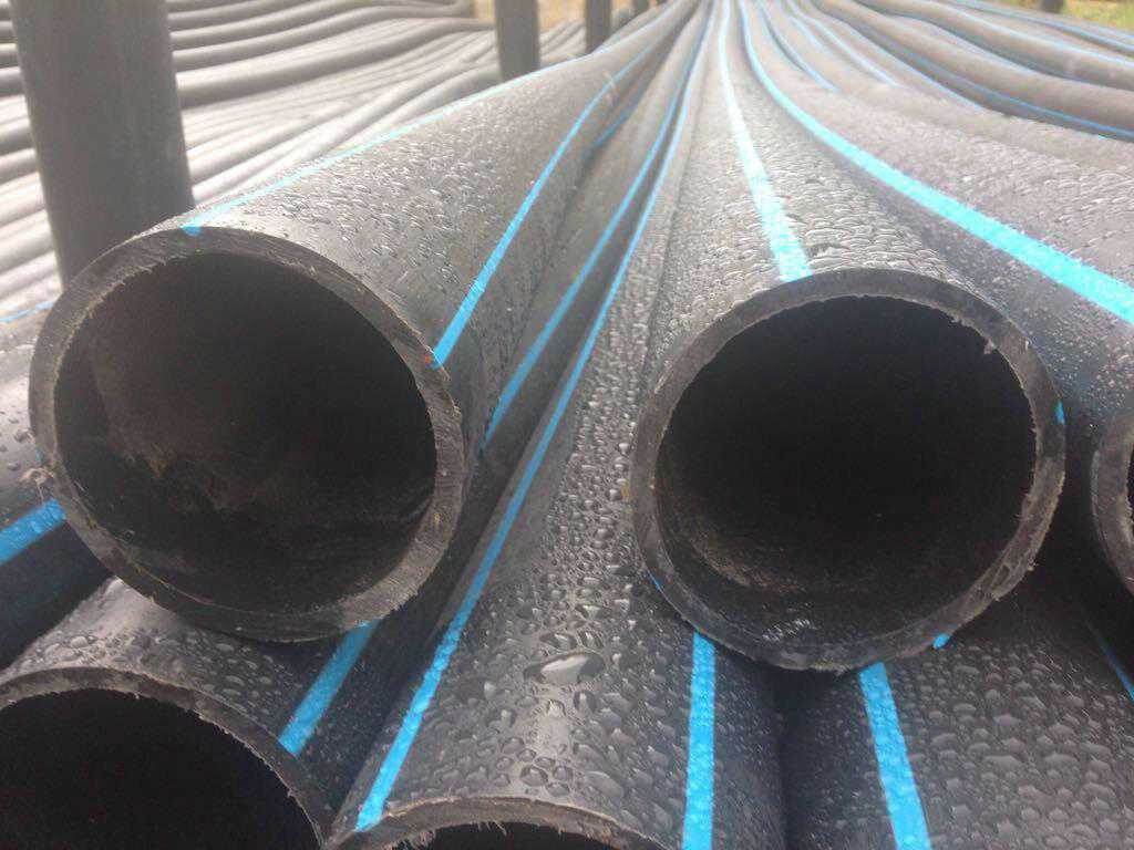 Вот так выглядели наши ПНД трубы для водопровода