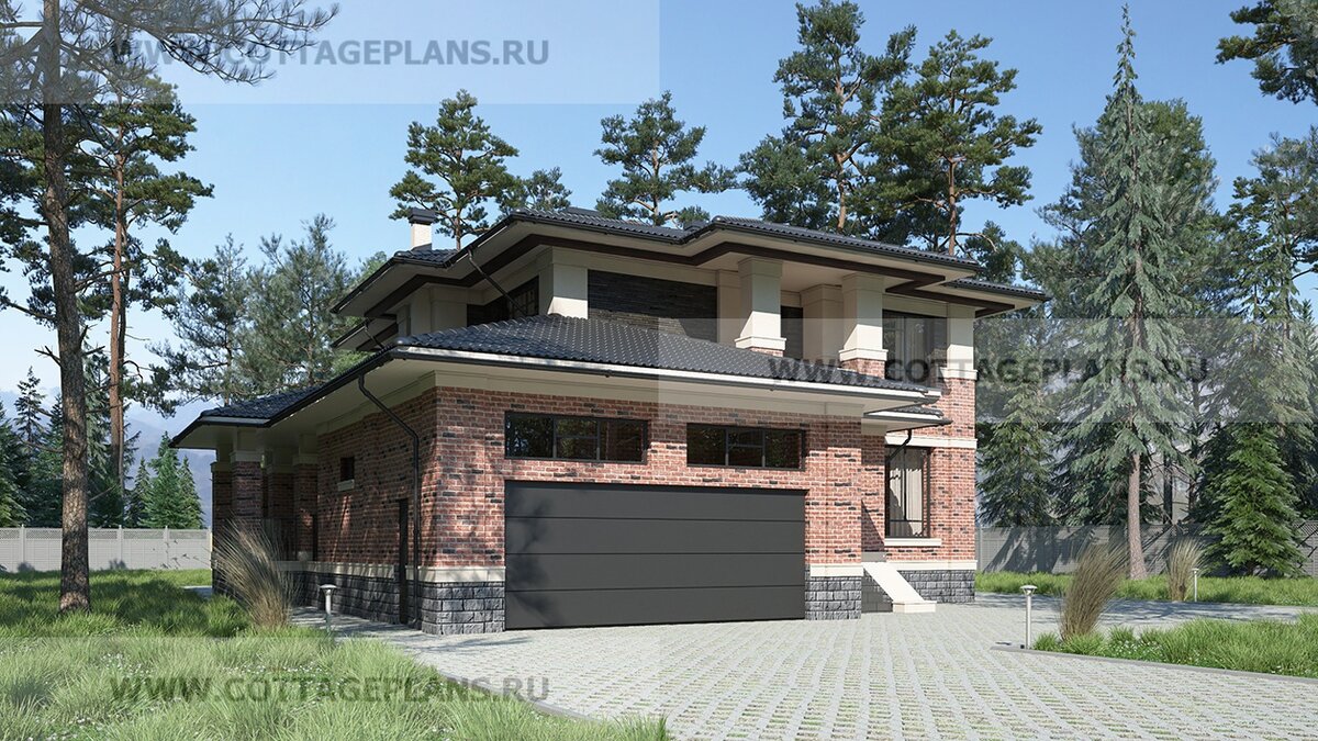 Фасад дома. Источник фото: https://www.cottageplans.ru