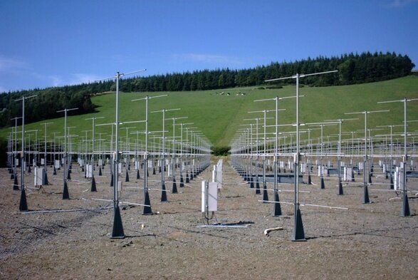 Климатическая установка HAARP в Гаконе, штат Аляска, США