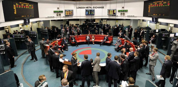 Лондонская биржа металлов LME, торговый зал