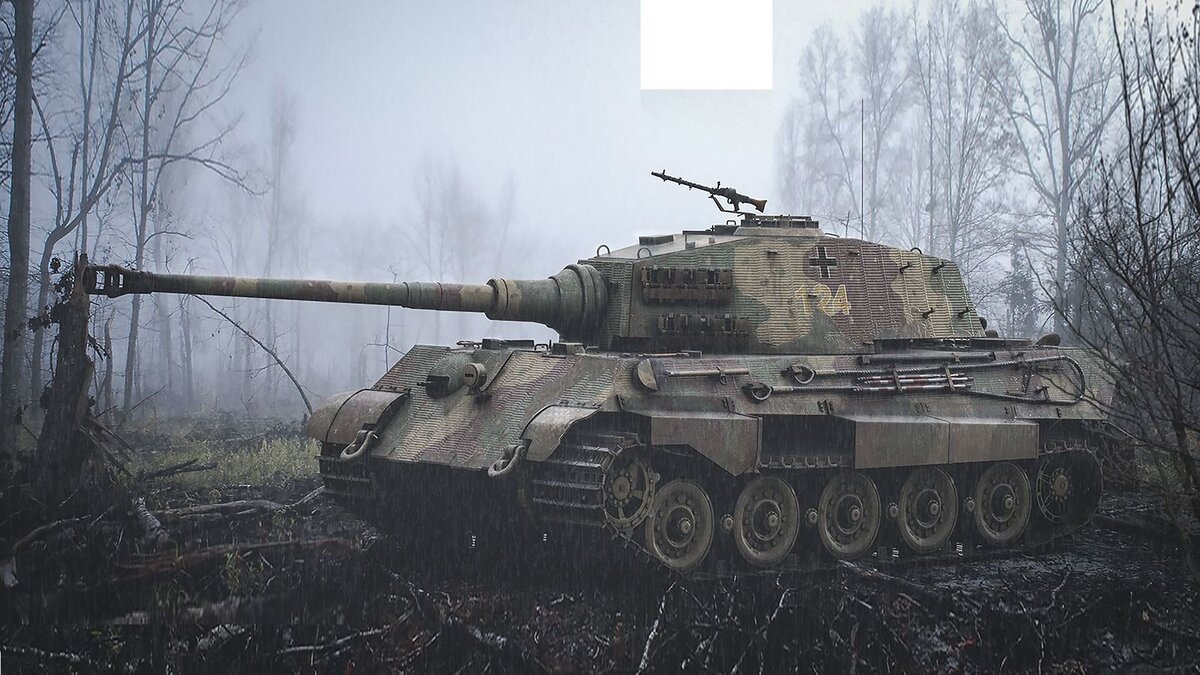 Тяжелый немецкий танк- Tiger 2(H)