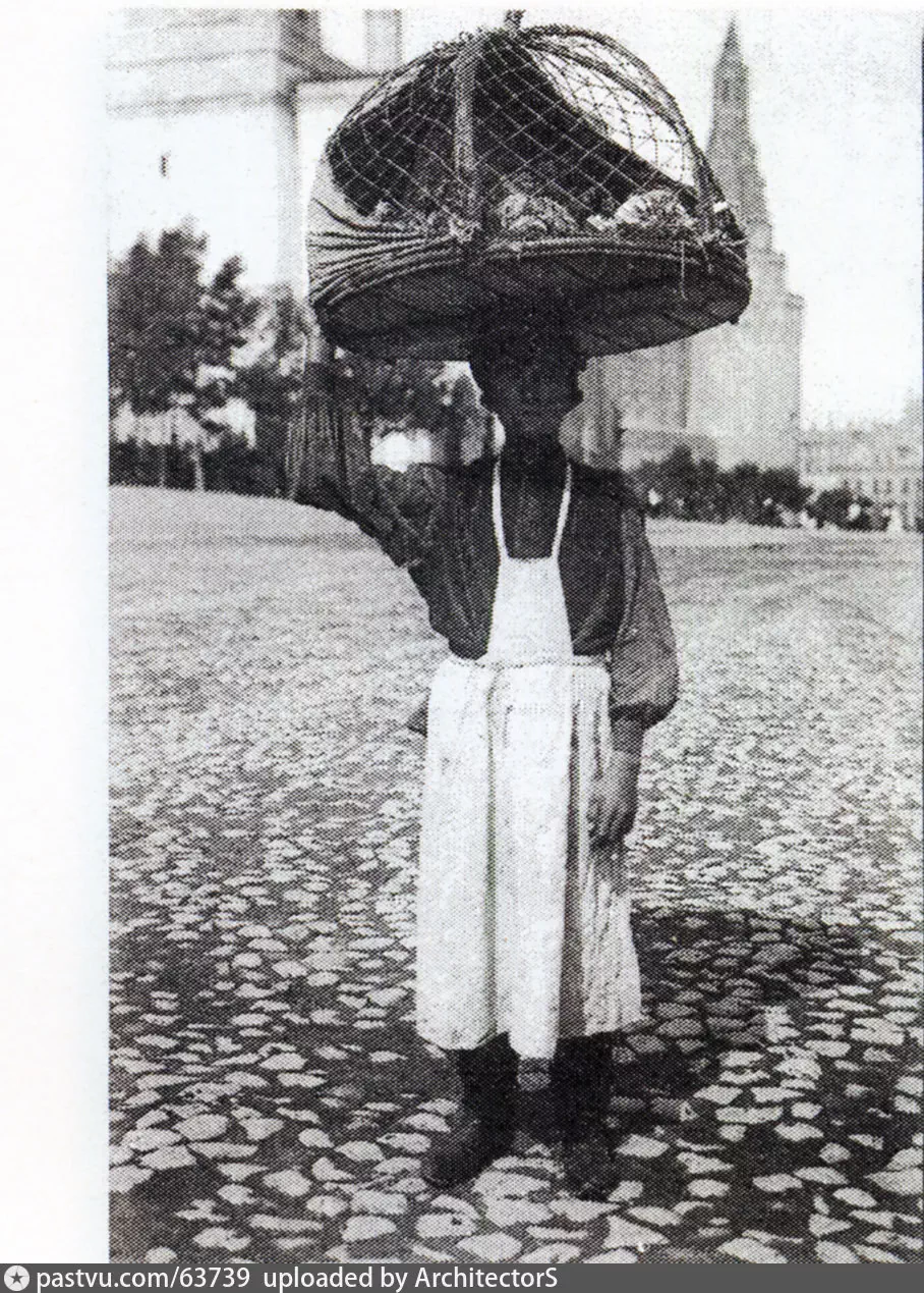 Русские типы. Продавец кур 1903. Автор: Гиргенсон