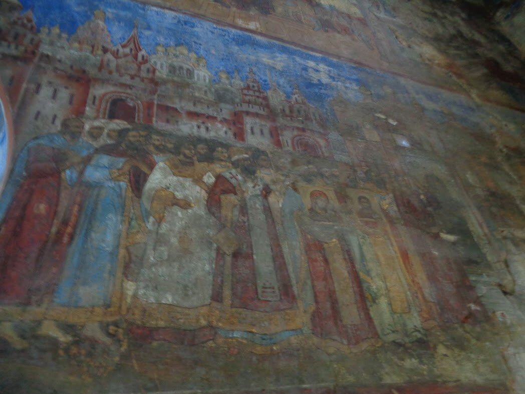 
Фрески Казанской церкви (1767-1768 гг). История Казанской иконы Божией Матери.
