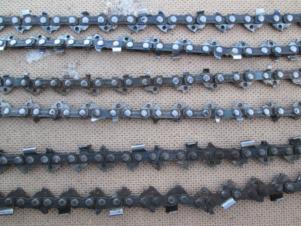 Цепи  чуть затупились и работать невозможно,  