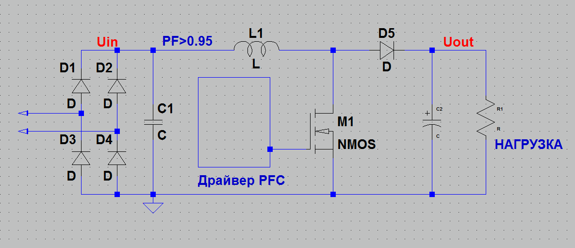 активный   корректор  мощности.