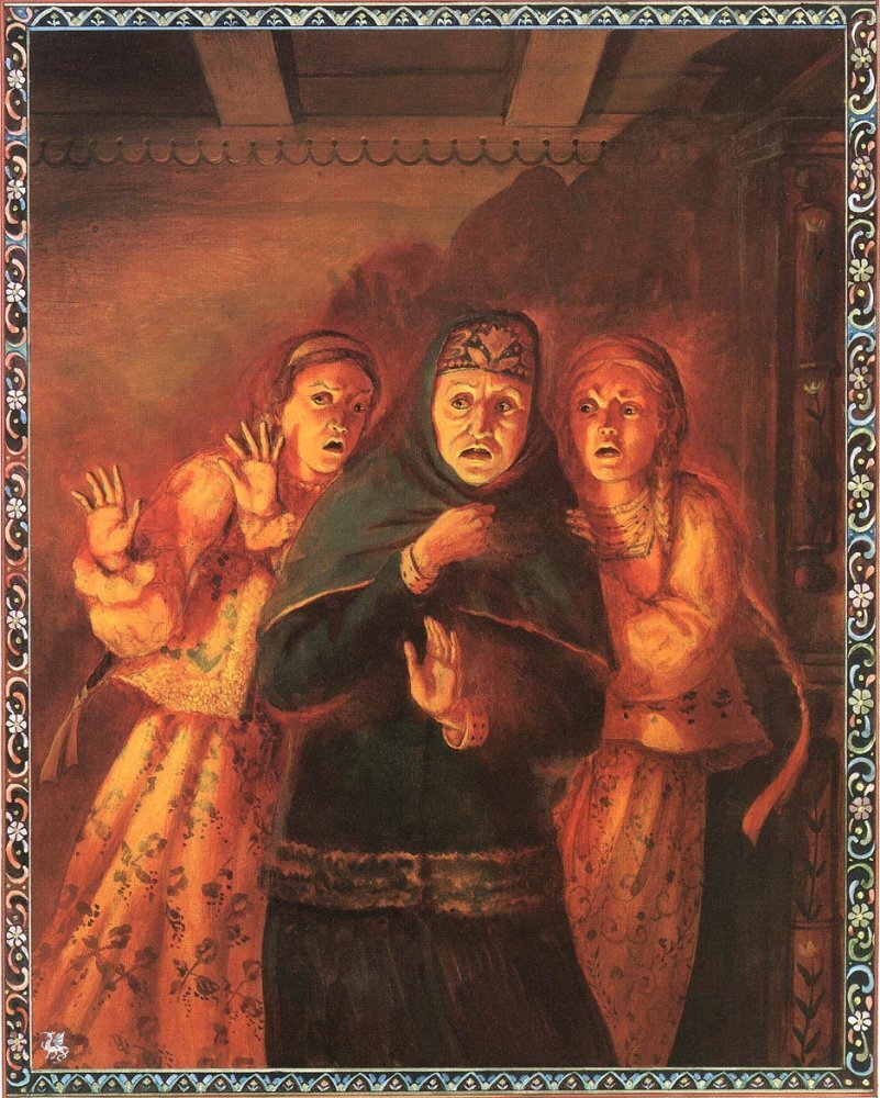 Мачеха и ее дочери. Художник Kinuko Y. Craft