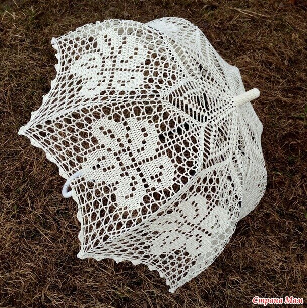 Зонтик крючком схема вязания