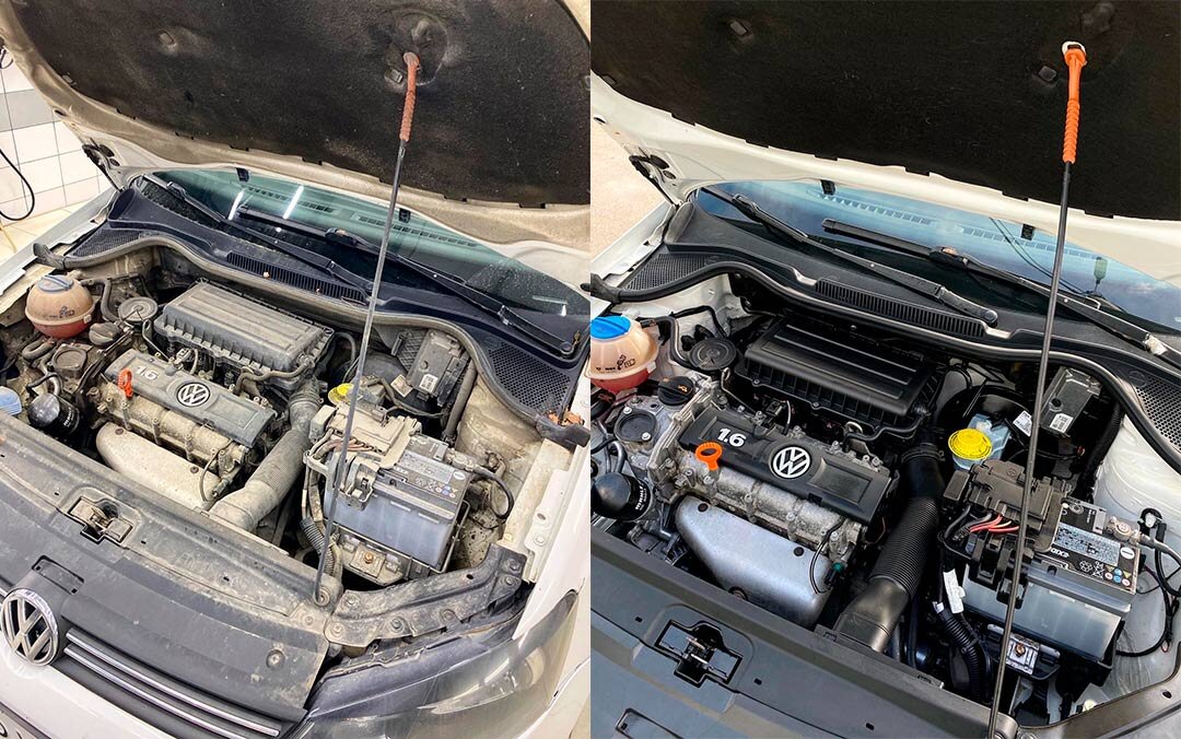 Консервант-антистатик помогает мотору дольше оставаться чистым.