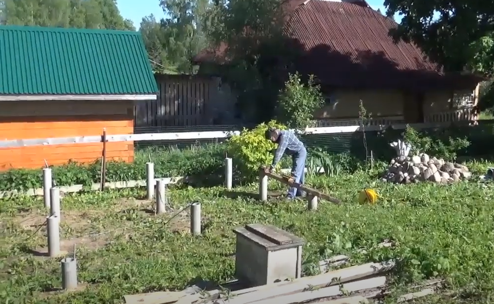 Фундамент из асбоцементных труб