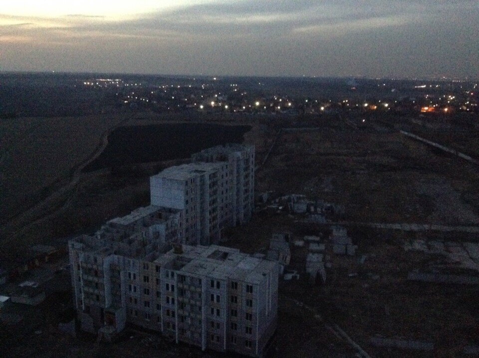 Вид с крыши, на которую я шёл