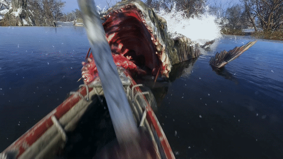 Есть в игре и рыба-царь, гигантский сом, который вполне, как в легендах, пожирает людской род.