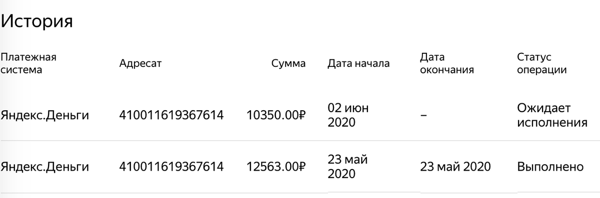 Скрин вывода денег из личного кабинета