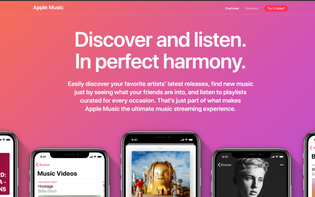 Пример использования яркой цветовой схемы