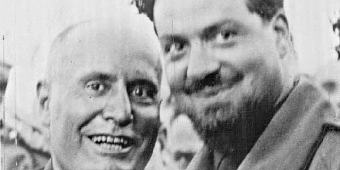 (Фото: Муссолини и Итало Бальбо)