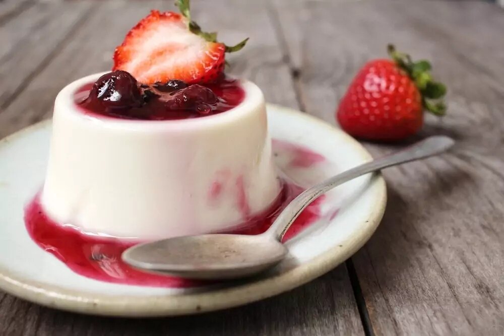 Десерт panna Cotta