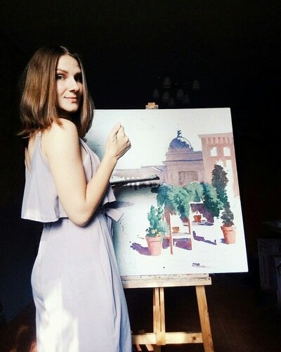 Художник Ксения Шапкина /фото:https://vk.com/ksenia_shapkina