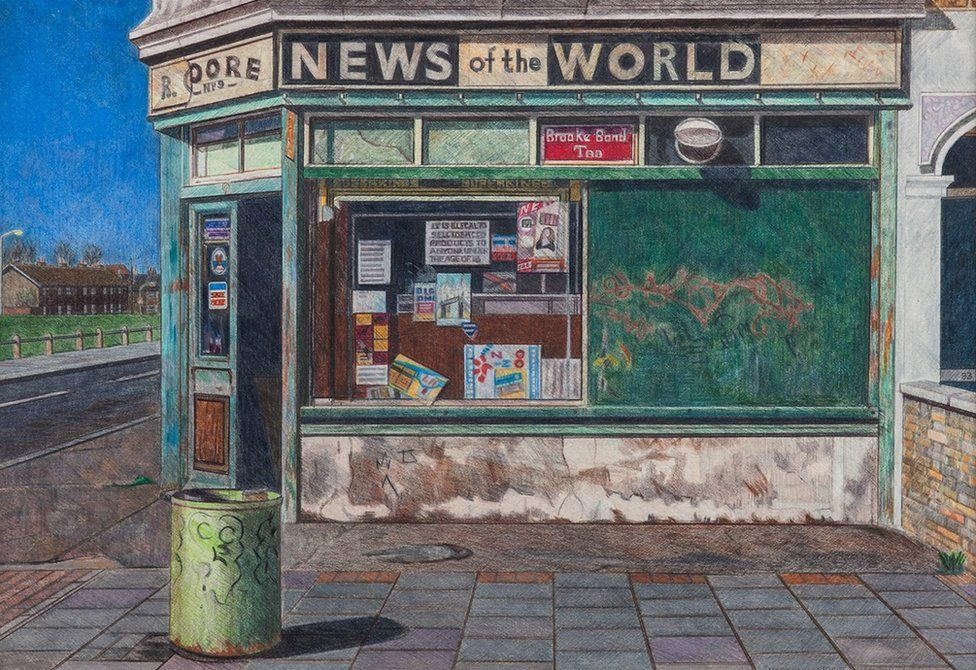 Corner shop, Canning Town, east London, 1994, Doreen Fletcher. 