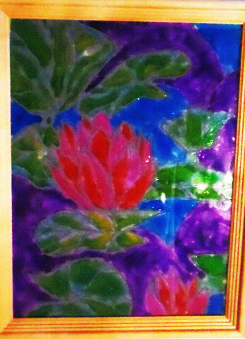 Расписной витраж "Кувшинка"