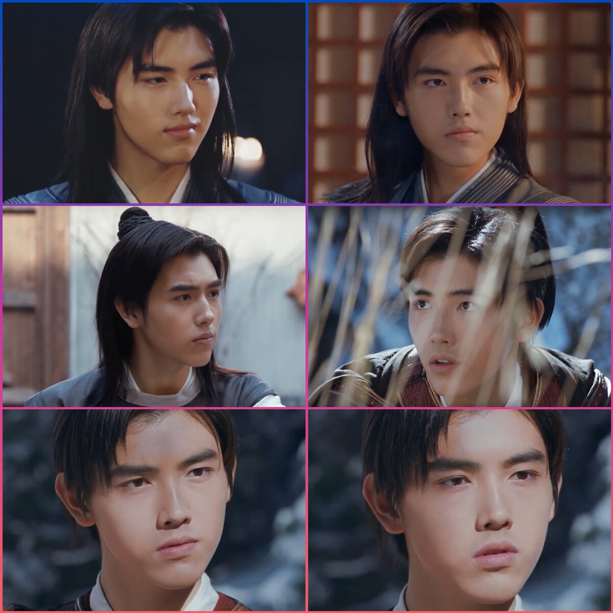 Да будет ночь - коллаж кадров из дорамы - главный герой, мальчик, единственно выживший после рейда на поместье, сам выжил, еще и новорожденную девочку спас, вырос и отправился восстанавливать справедливость